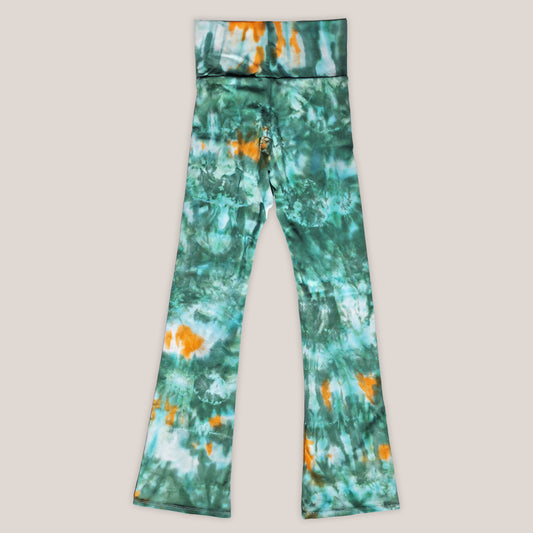 Forest Ember Tie Dye Flare Leggings