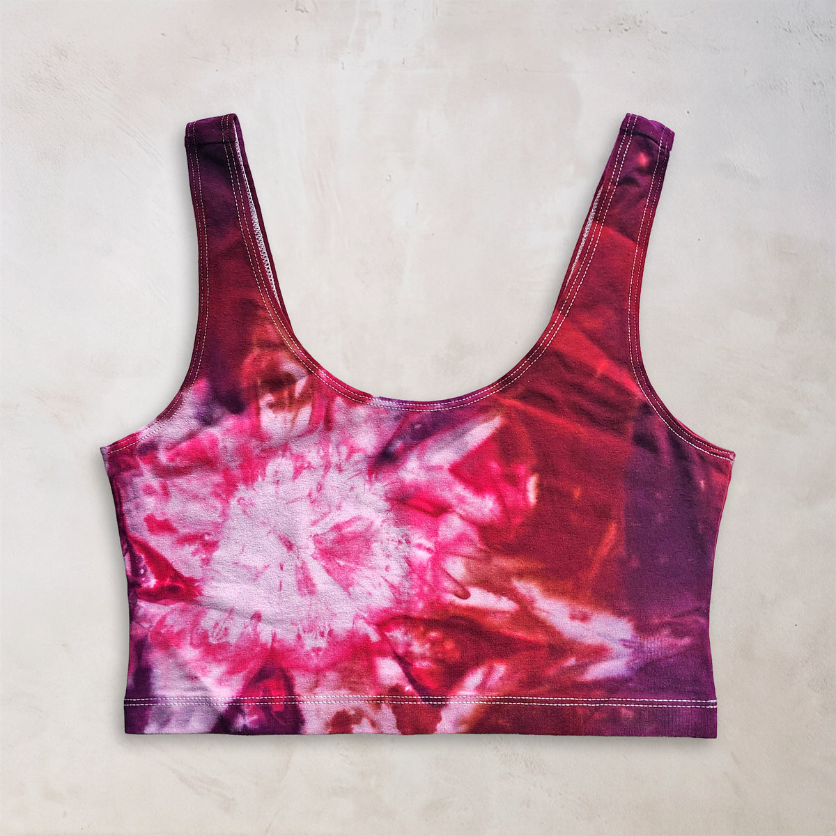 Hawaiian Sunrise Tie Dye Crop Tank