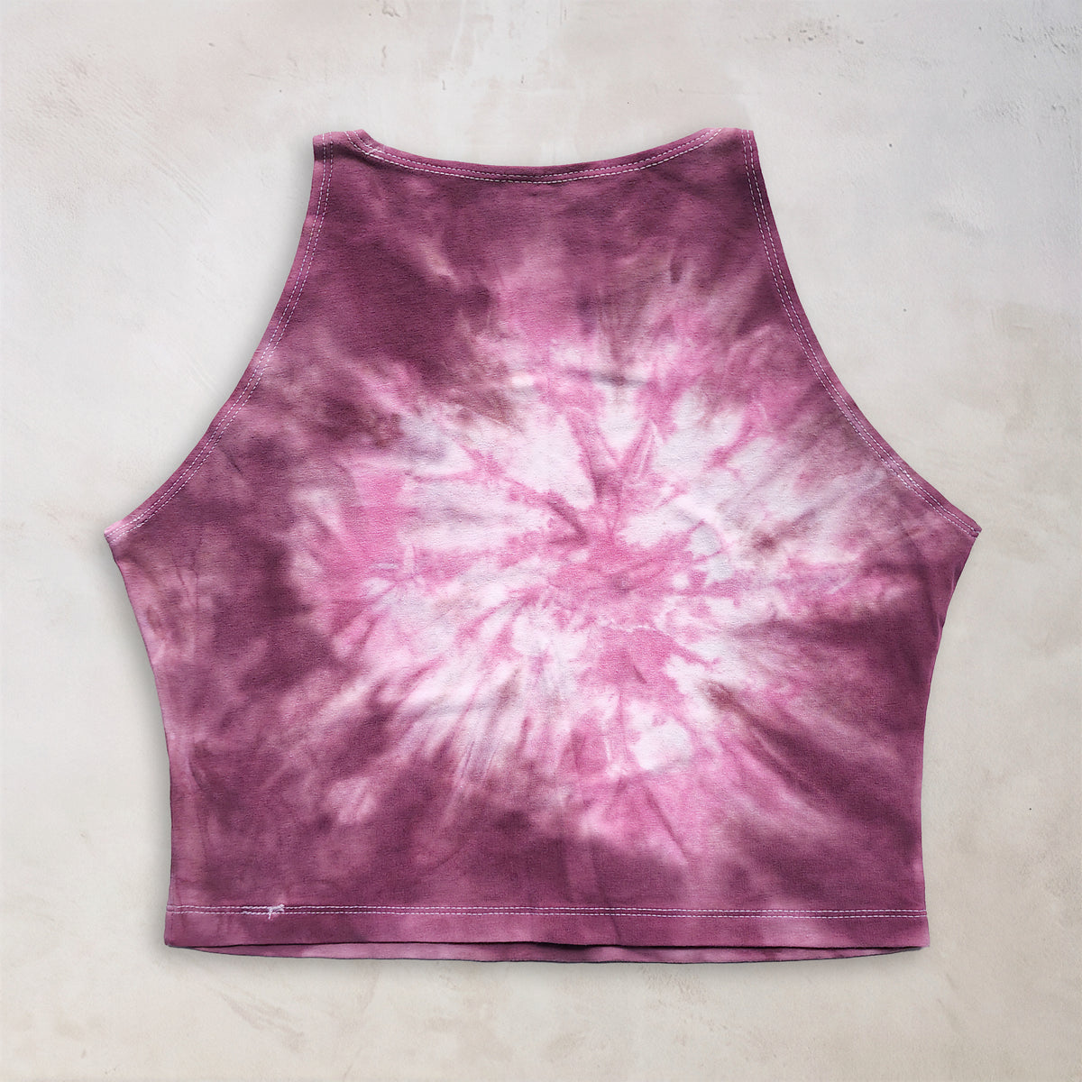 Dusty Rose Tie Dye Crop Top