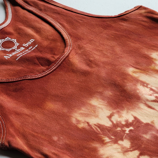 Pumpkin Spice Tie Dye Tank Top