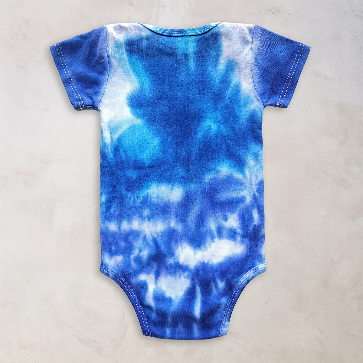 Blue Ice Organic Tie Dye Baby Bodysuit