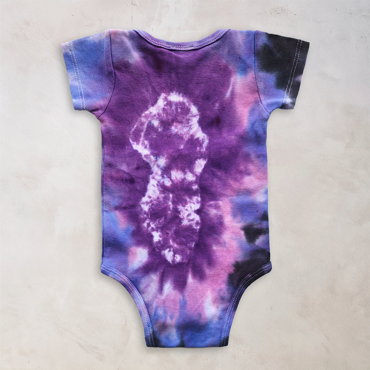 Blackberry Haze Organic Tie Dye Baby Bodysuit