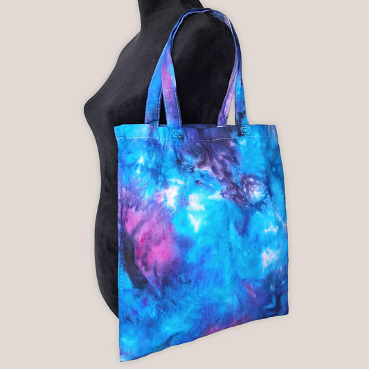 Galactic Spark Tie Dye Cotton Tote Bag