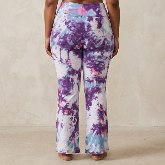 Quiet Solstice Tie Dye Flare Leggings