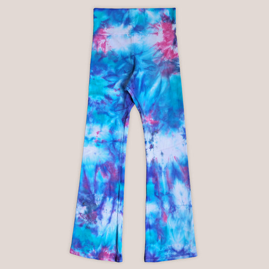 Wisteria Mist Tie Dye Flare Leggings