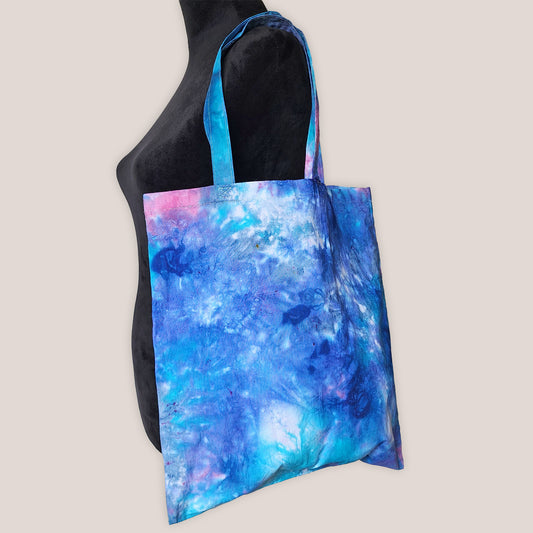 Wisteria Mist Tie Dye Cotton Tote Bag