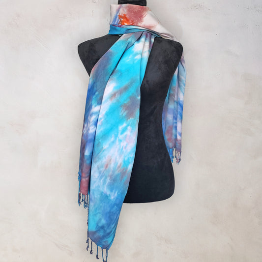 Rainshadow Tie Dye Boho Scarf