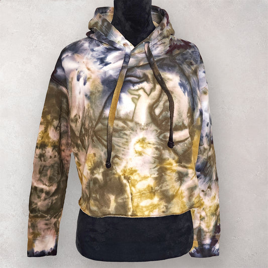 Moon Dust Tie Dye Cropped Hoodie