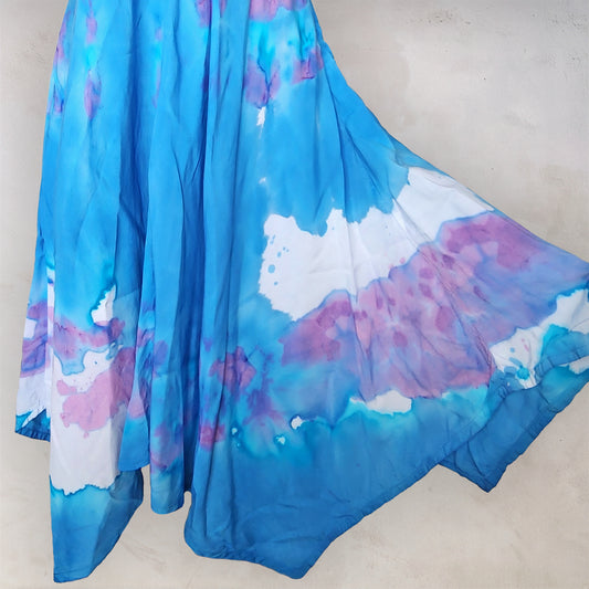 Mountain Bluebell Tie Dye Boho Dress