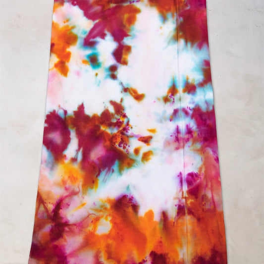 Rose Sunset Ice Dye Flare Leggings