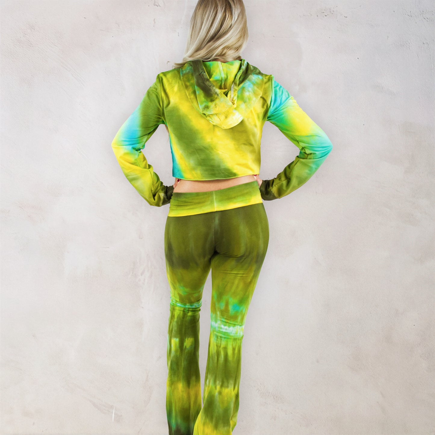 Sequana Tie Dye Cropped Hoodie
