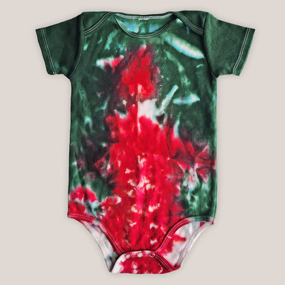 Holiday Organic Tie Dye Baby Bodysuit + Hat