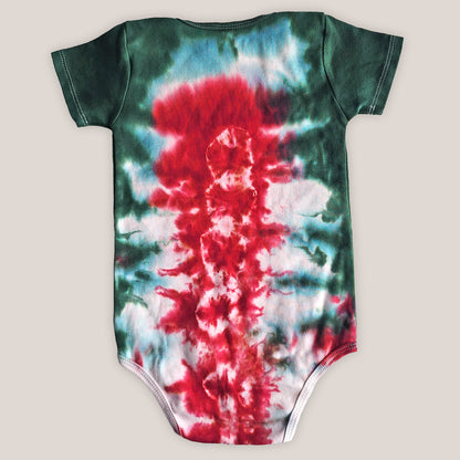 Holiday Organic Tie Dye Baby Bodysuit + Hat