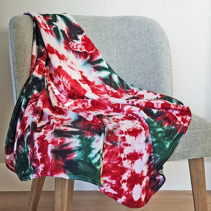 Holiday Organic Tie Dye Baby Bodysuit + Hat