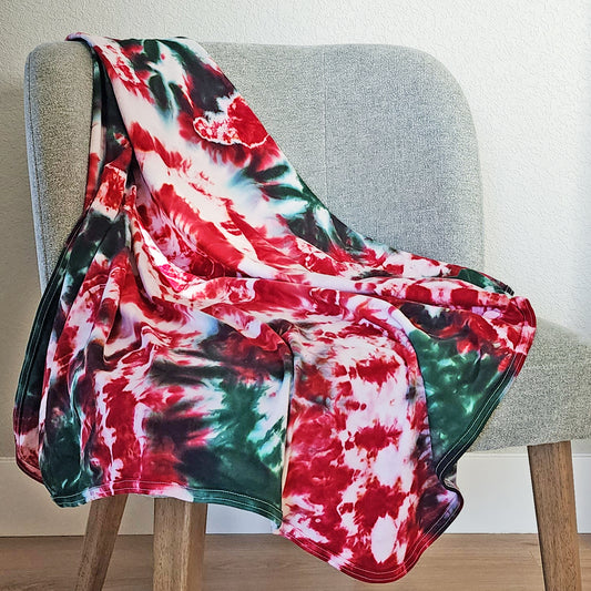 Holiday Organic Tie Dye Blanket