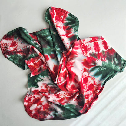 Holiday Organic Tie Dye Baby Bodysuit + Hat