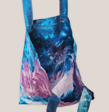 Celestial Spark Tie Dye Cotton Tote Bag