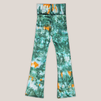 Forest Ember Tie Dye Flare Leggings