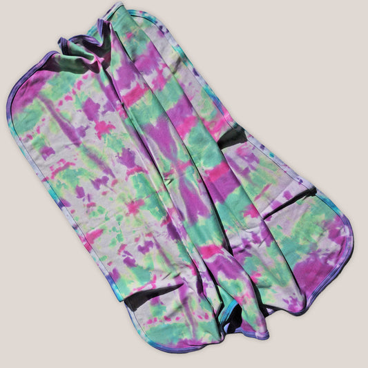 Cosmic Bloom Tie Dye Organic Baby Blanket