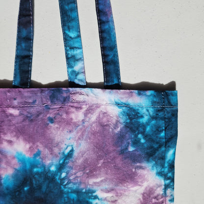 Celestial Spark Tie Dye Cotton Tote Bag