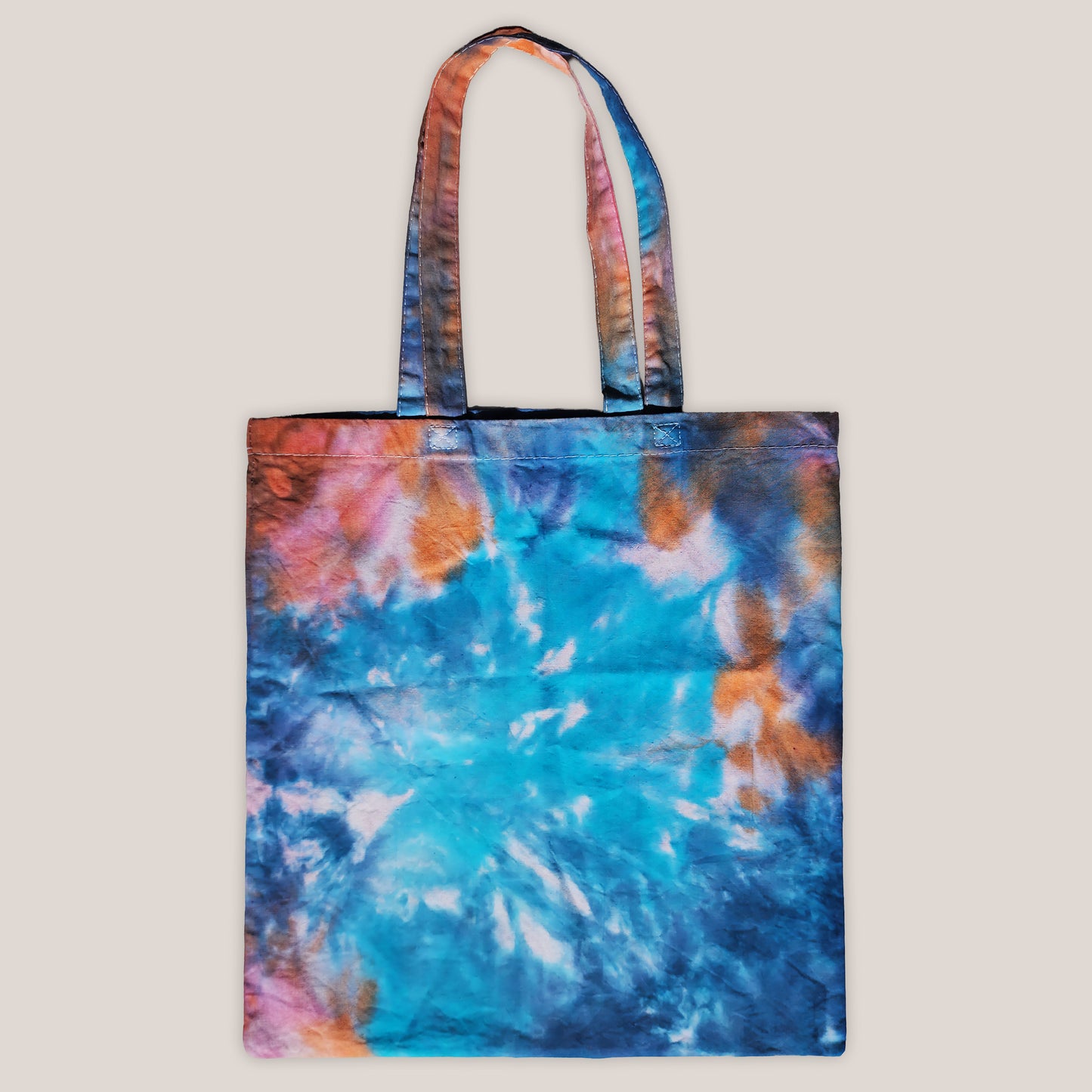Solar Tide Tie Dye Cotton Tote Bag