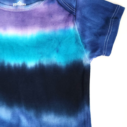 Colorado Dusk Organic Tie Dye Baby Bodysuit + Hat