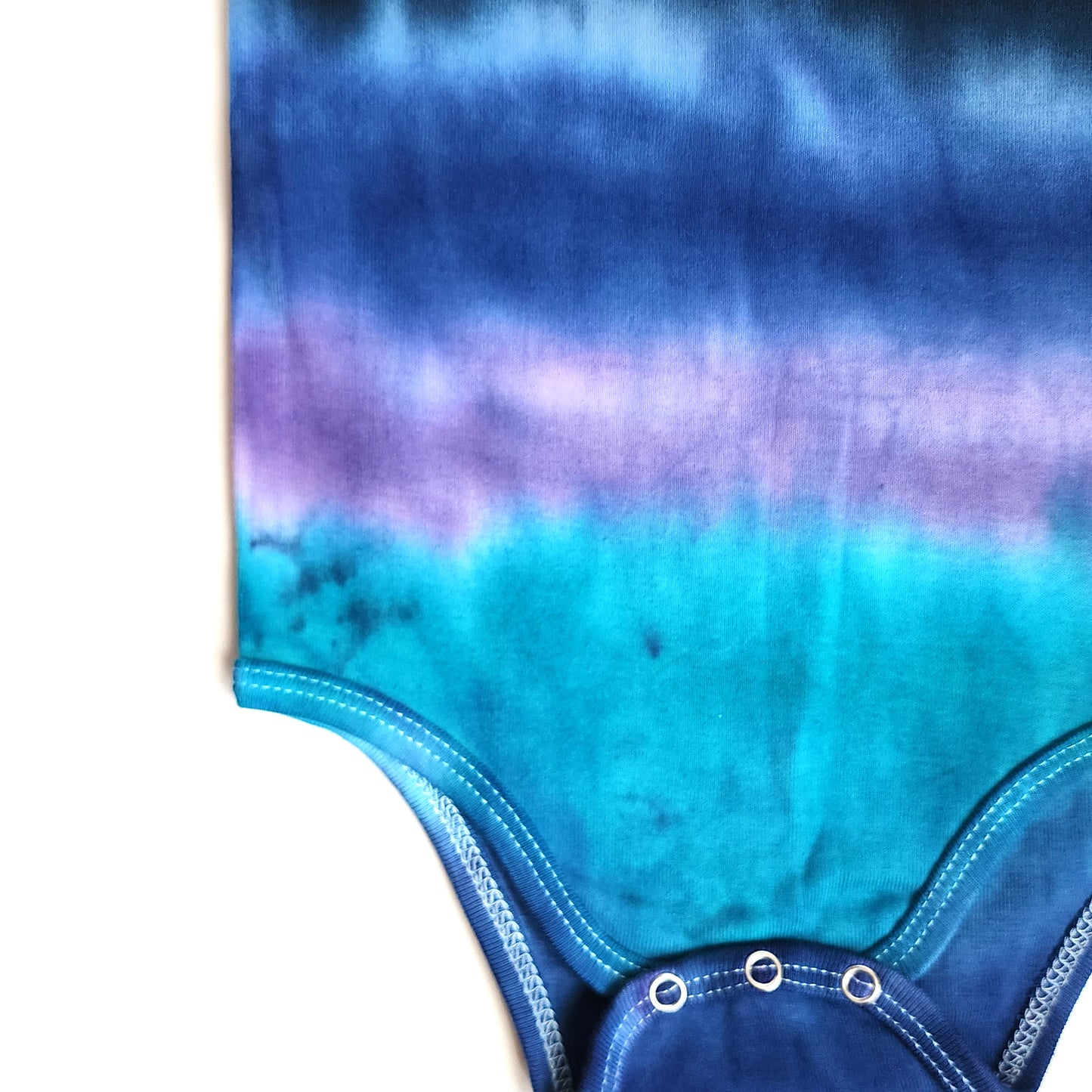 Colorado Dusk Organic Tie Dye Baby Bodysuit + Hat