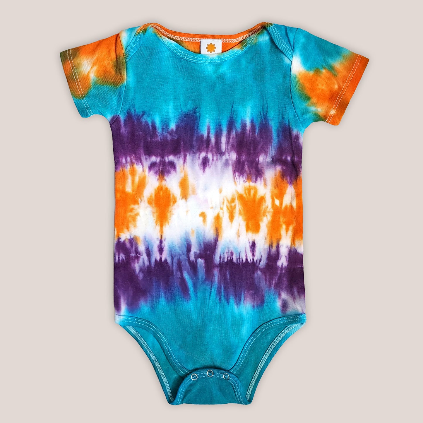 Coventina Organic Tie Dye Baby Bodysuit + Hat