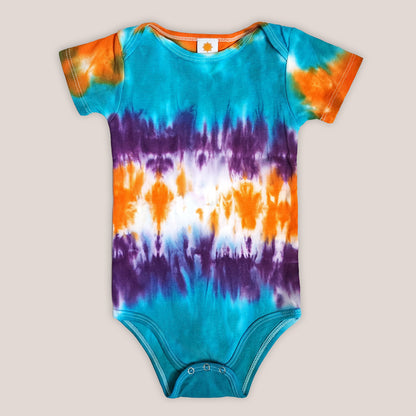 Coventina Organic Tie Dye Baby Bodysuit + Hat