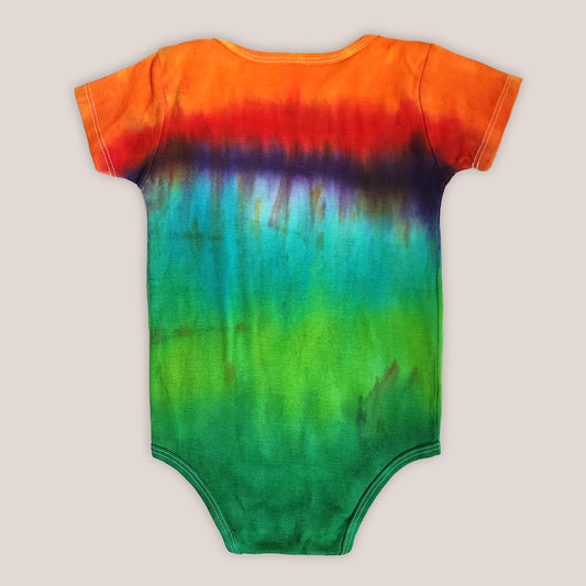 Rainbow Quartz Organic Tie Dye Baby Bodysuit