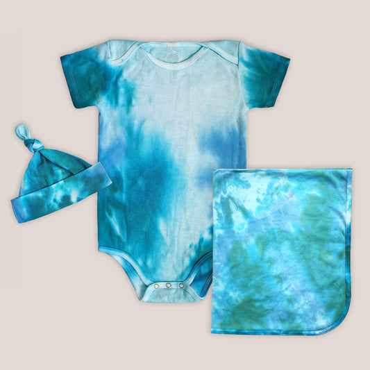 Caribbean Organic Tie Dye Baby Set