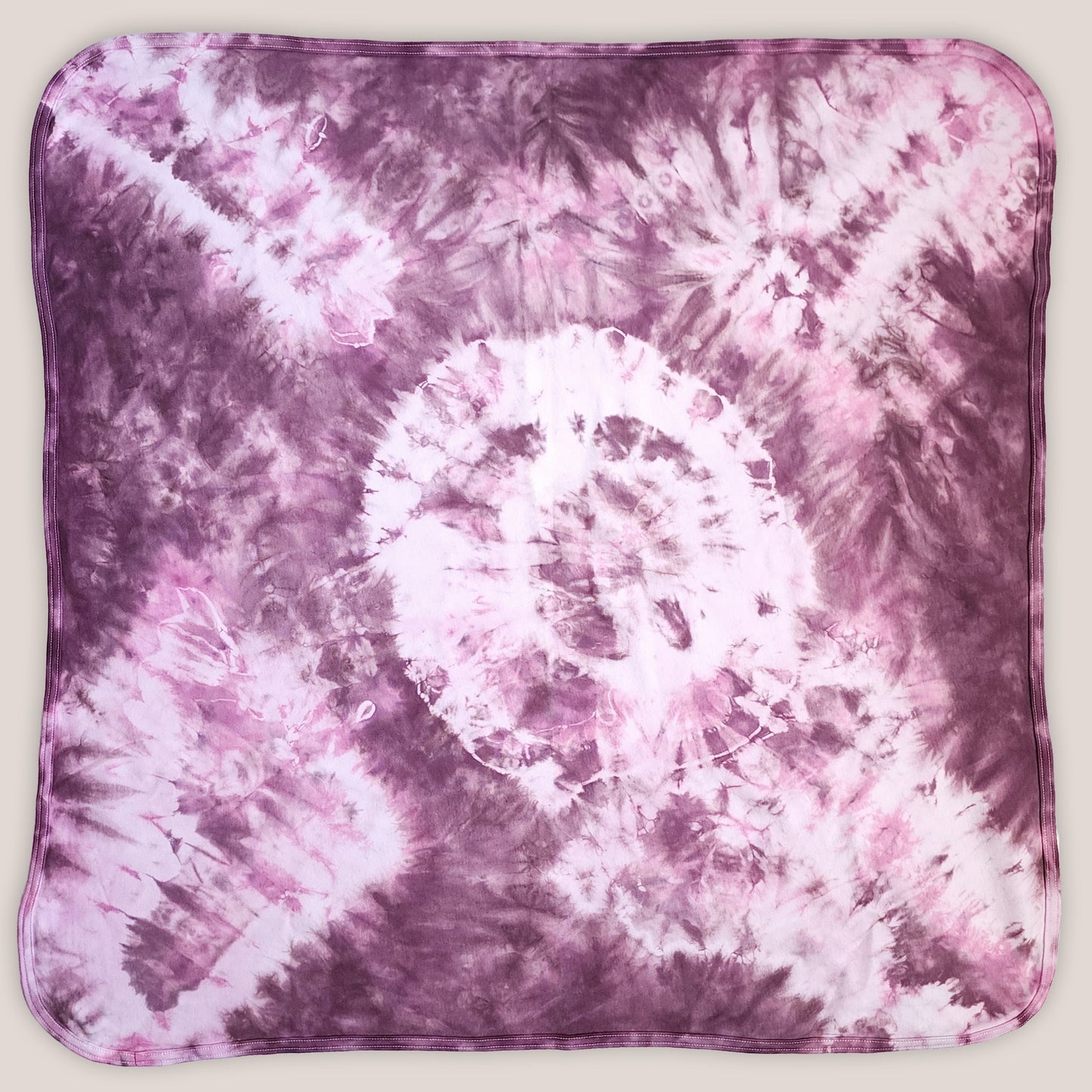 Dusty Rose Organic Cotton Tie Dye Baby Blanket