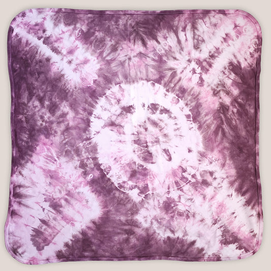 Dusty Rose Organic Cotton Tie Dye Baby Blanket