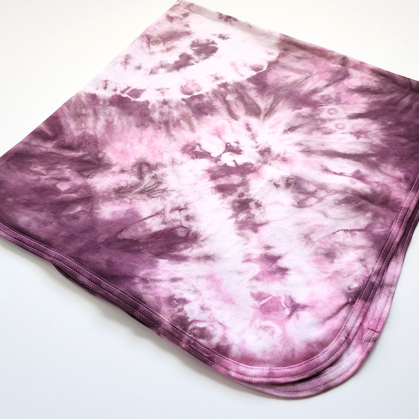 Dusty Rose Organic Cotton Tie Dye Baby Blanket