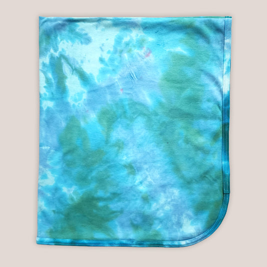 Caribbean Organic Tie Dye Baby Blanket