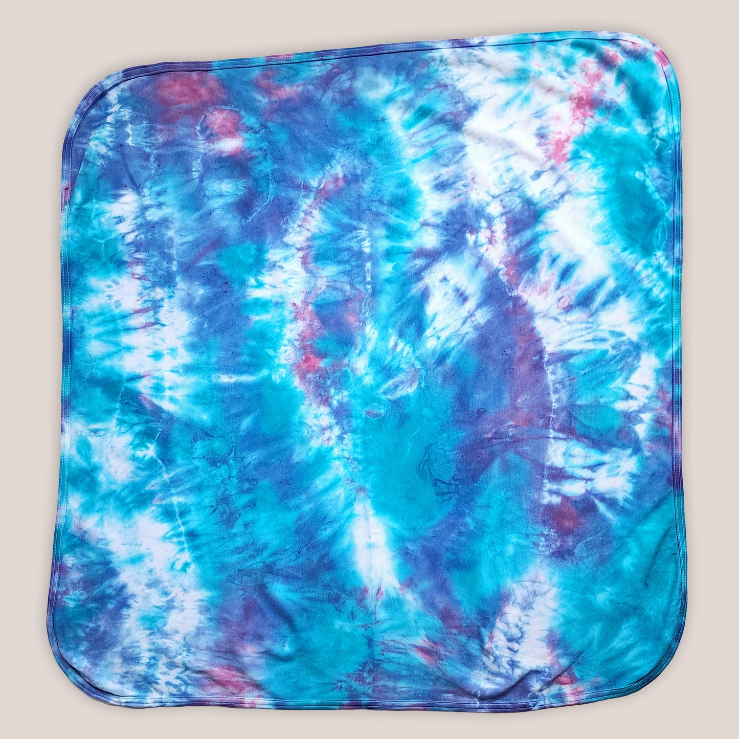 Wisteria Mist Tie Dye Organic Baby Blanket