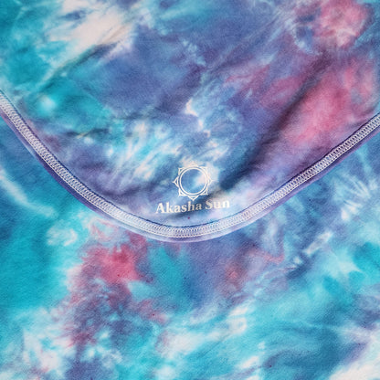 Wisteria Mist Tie Dye Organic Baby Blanket