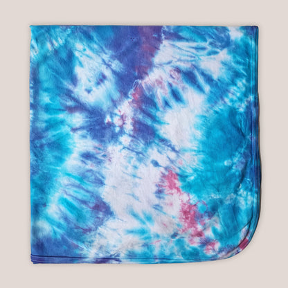 Wisteria Mist Tie Dye Organic Baby Blanket