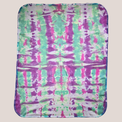 Cosmic Bloom Tie Dye Organic Baby Blanket