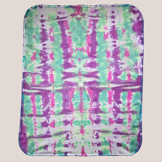 Cosmic Bloom Tie Dye Organic Baby Blanket