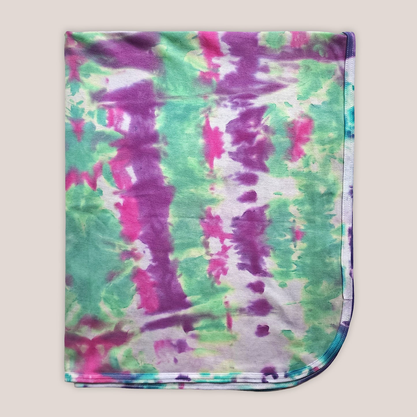 Cosmic Bloom Tie Dye Organic Baby Blanket