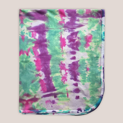 Cosmic Bloom Tie Dye Organic Baby Blanket