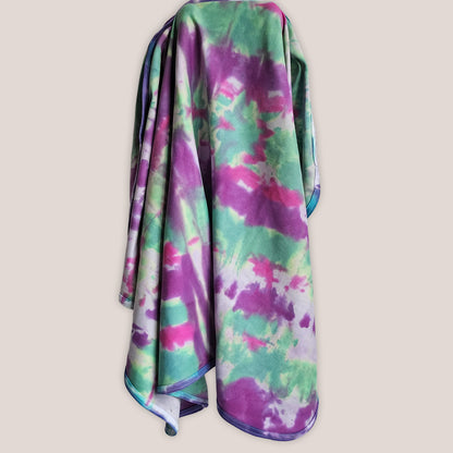 Cosmic Bloom Tie Dye Organic Baby Blanket