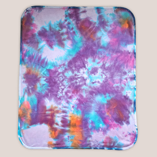 Solar Tide Tie Dye Organic Baby Blanket