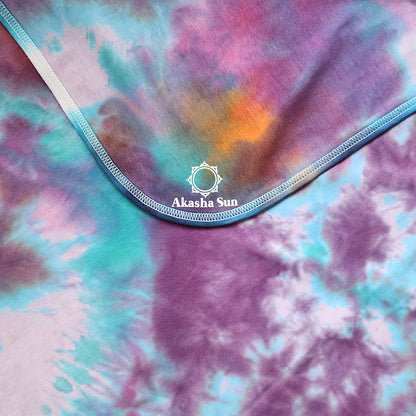 Solar Tide Tie Dye Organic Baby Blanket