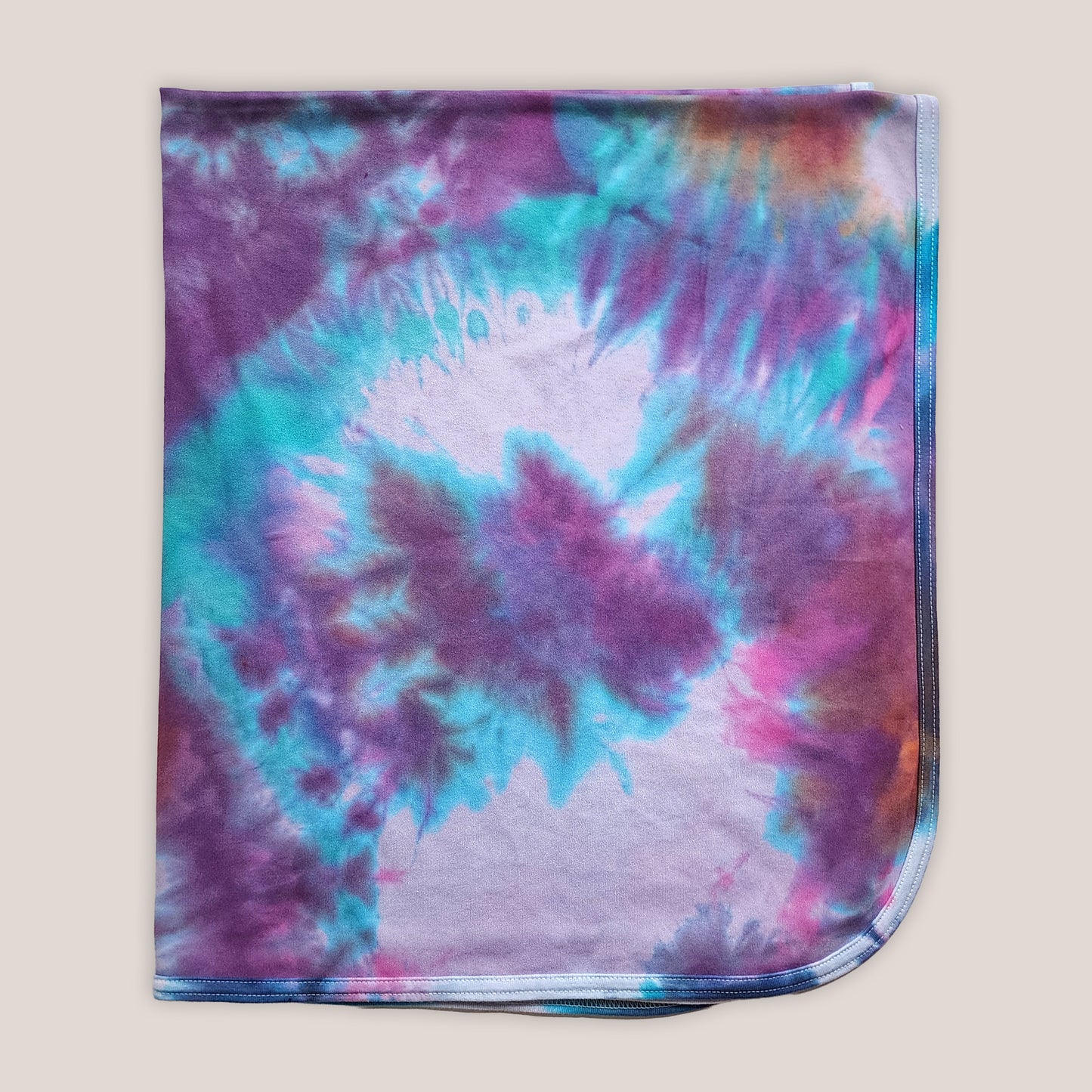 Solar Tide Tie Dye Organic Baby Blanket