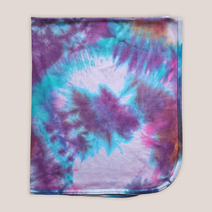 Solar Tide Tie Dye Organic Baby Blanket