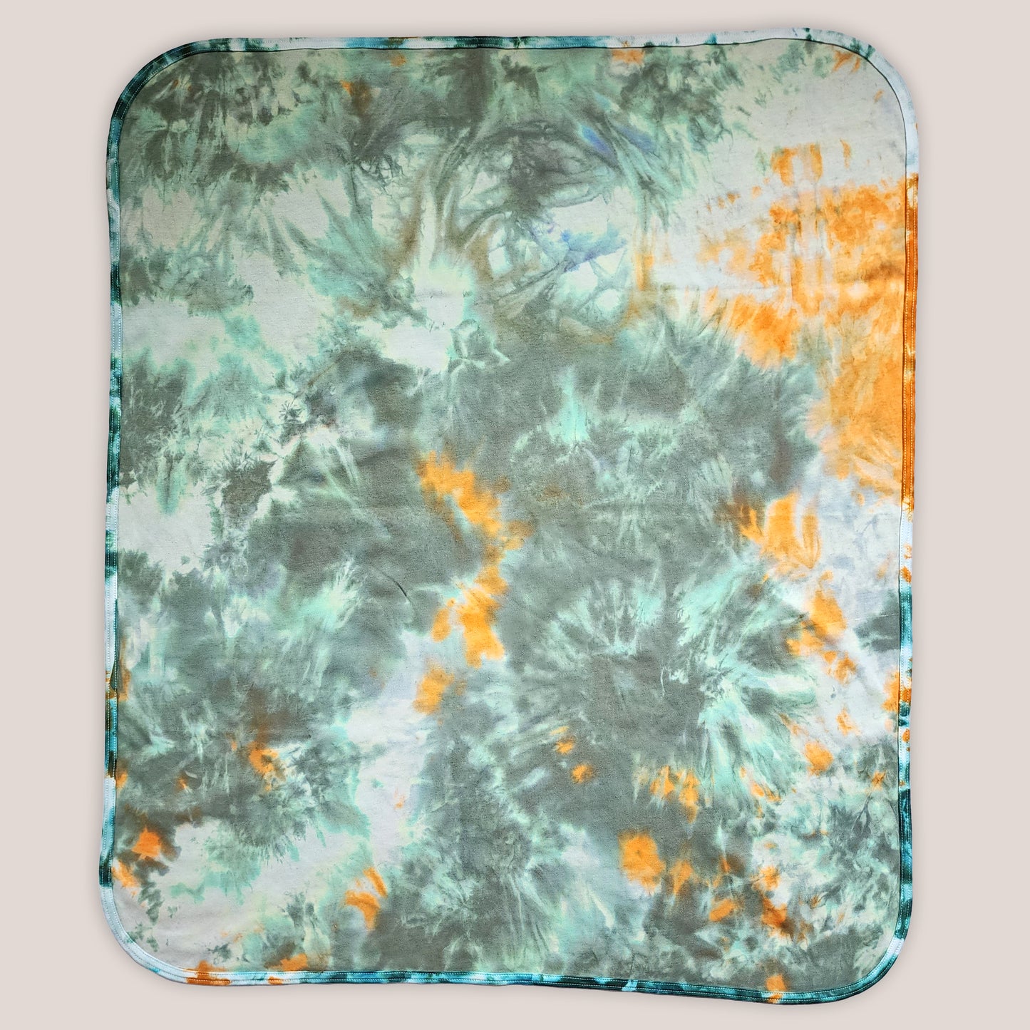 Forest Ember Tie Dye Organic Baby Blanket