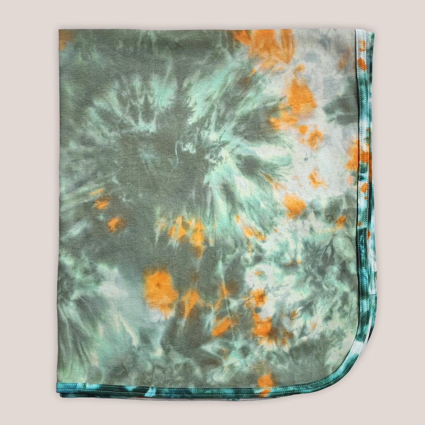 Forest Ember Tie Dye Organic Baby Blanket