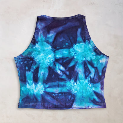 Electric Blooms Tie Dye Crop Top